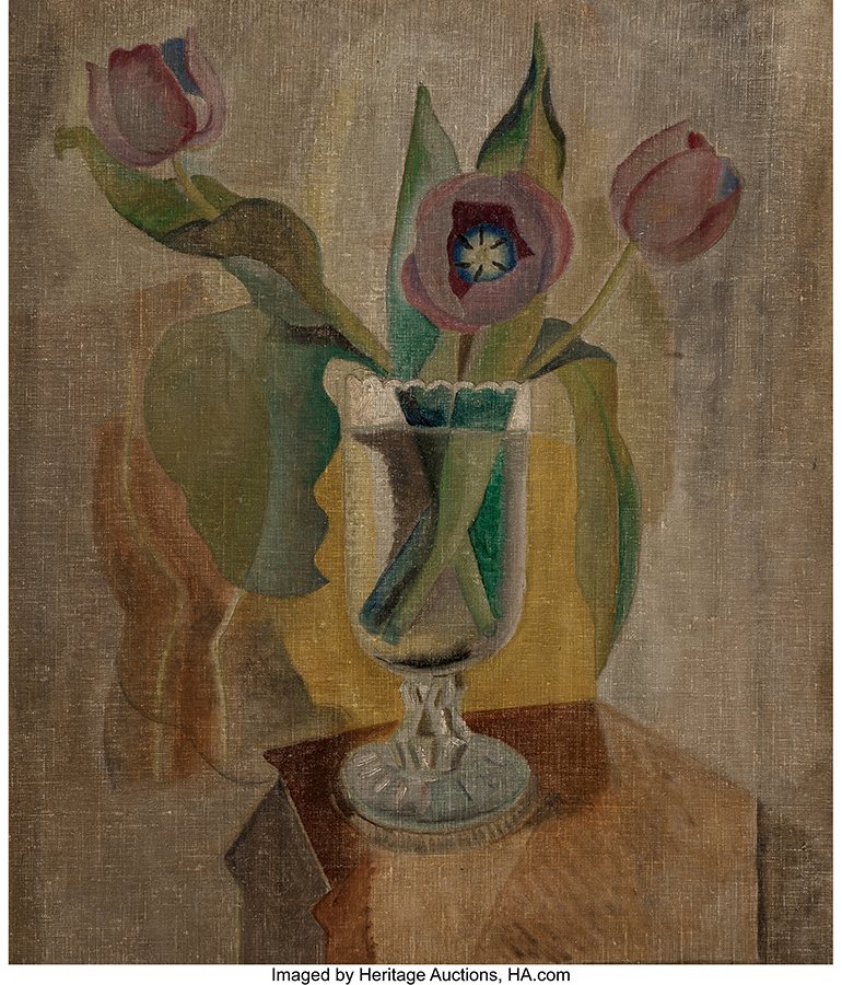 Marguerite Thompson Zorach (American, 1887-1968) Still Life with Flowers, 1922