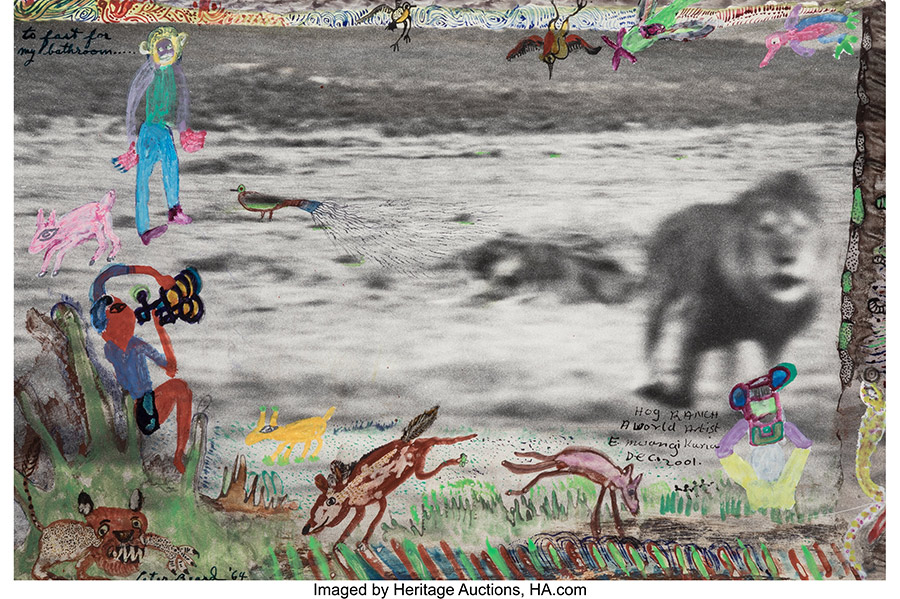 Peter Beard (American, 1938-2020) Lolindo Lion Charge, 1964