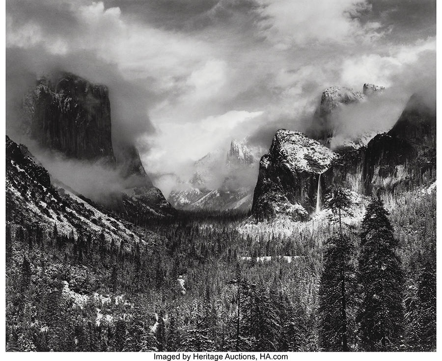 Ansel Adams (American, 1902-1984). Clearing Winter Storm, Yosemite National Park, 1937