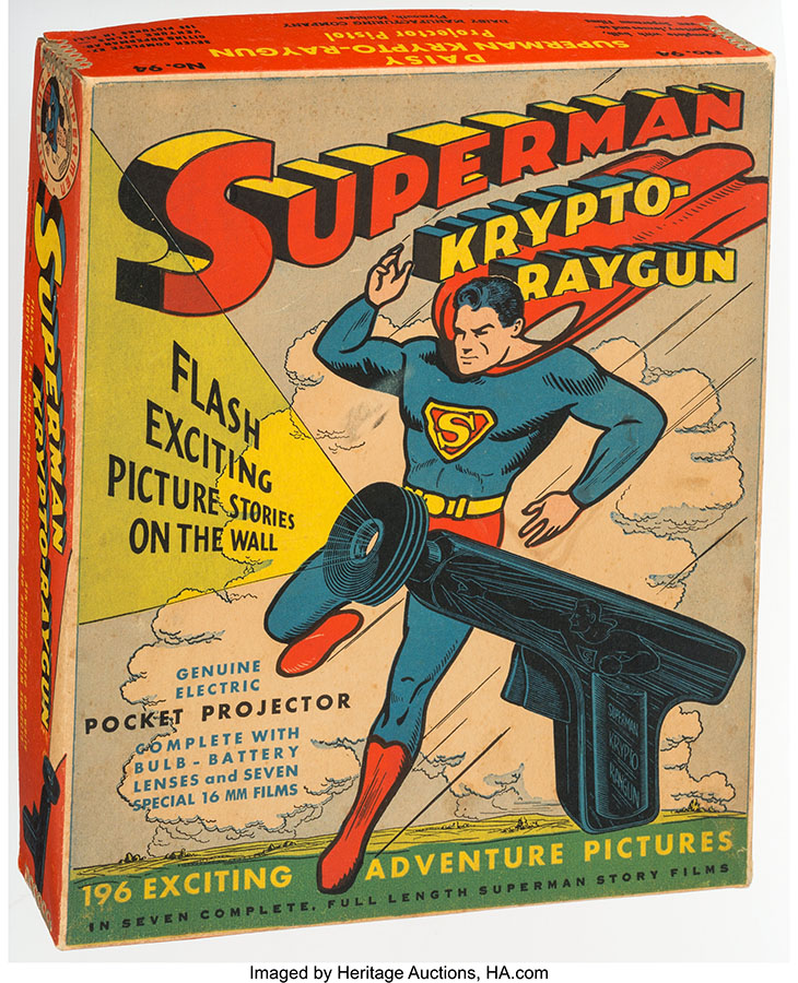 Superman Krypto-Raygun Vintage Projector Toy (Daisy Manufacturing Company, c.1940s)