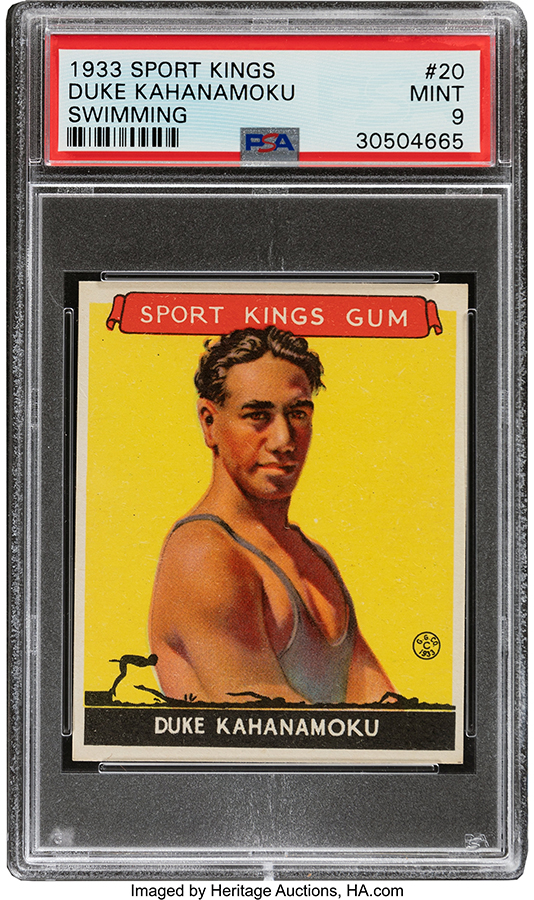 1933 Sport Kings Duke Kahanamoku No.20 PSA Mint 9 - Pop Four, None Higher