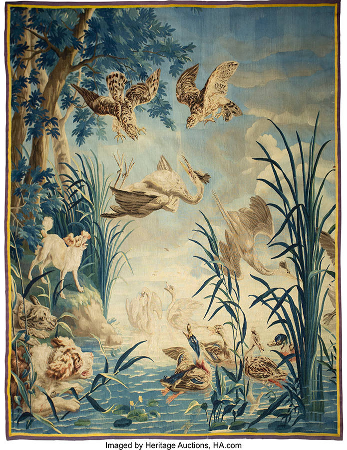 A French Louis XV-Style Aubusson Tapestry, mid-18th century