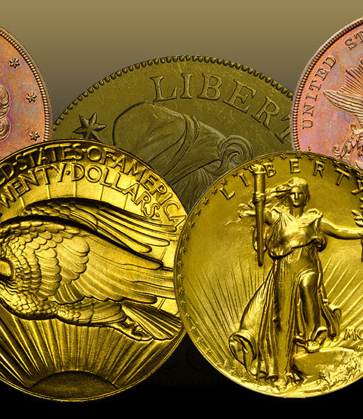 collage of coins