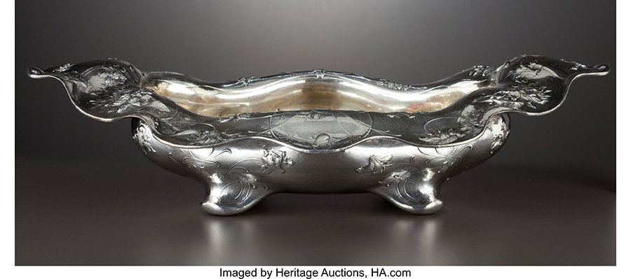 AN AMERICAN SILVER AND SILVER GILT CENTER BOWL . Gorham Manufacturing Co., Providence, Rhode Island, 1907