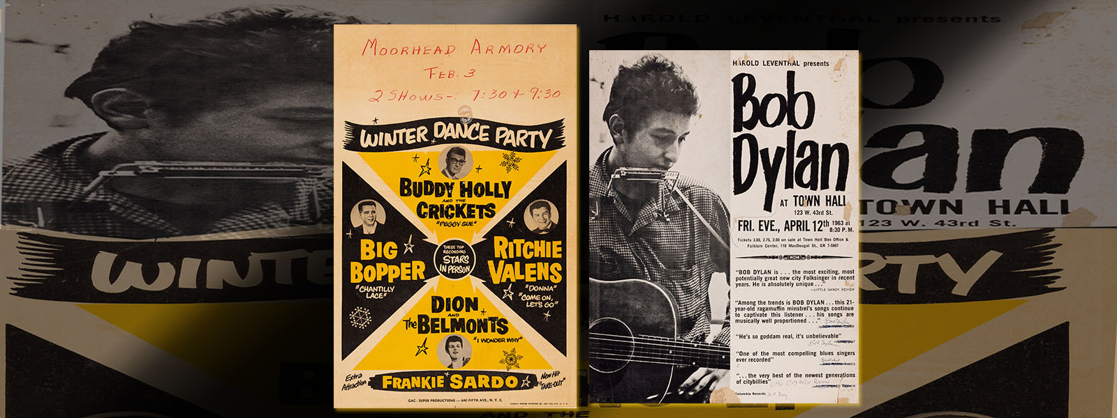 header - Rarest Known Buddy Holly and Bob Dylan Posters Surface at Heritage