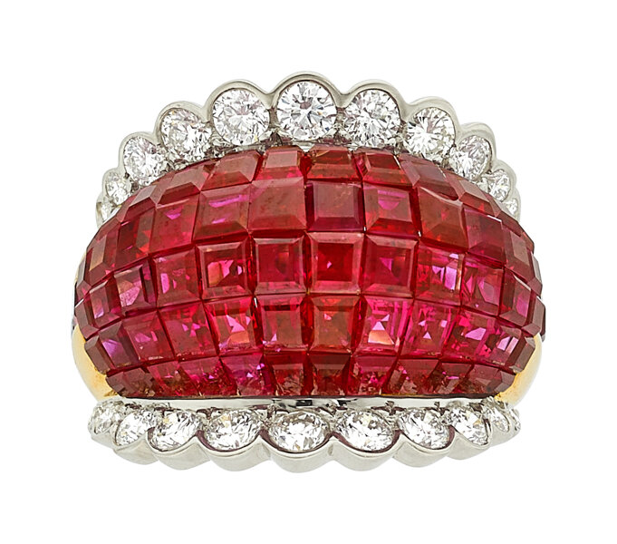 Aletto Bros., A ruby, diamond and 18k gold ring
