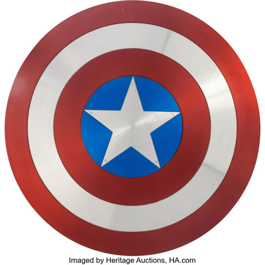 Marvel Studios-Documented Chris Evans 'Captain America' Hero Screen Used Vibranium Shield from Avengers Endgame (Marvel, 2019)