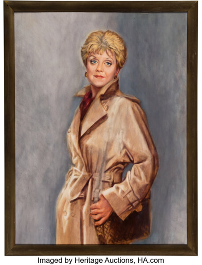 Angela Lansbury Murder, She Wrote Production Made Painting (1997)