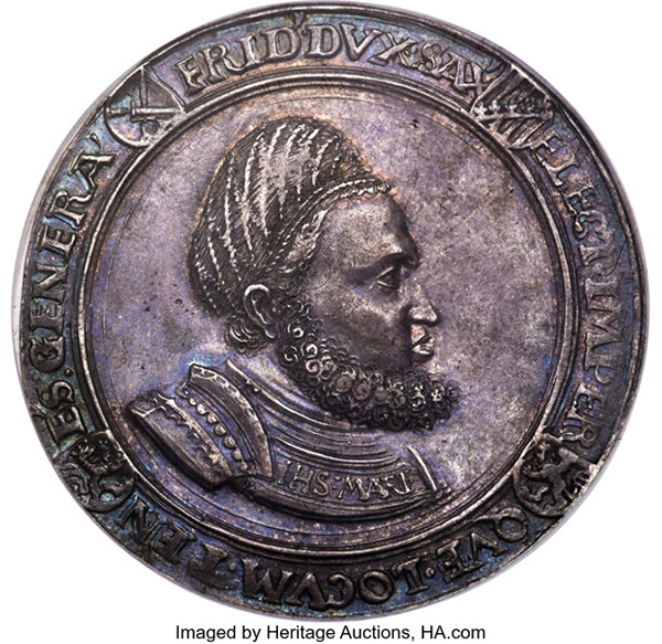 Saxony. Friedrich the Wise 2 Guldengroschen (Taler) ND (1507) MS61 NGC