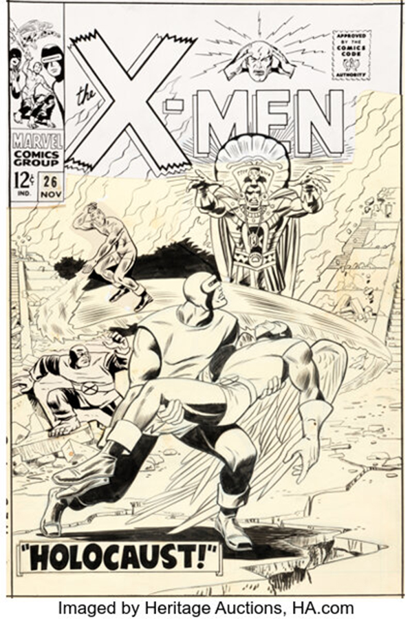 Werner Roth, Jack Kirby, and Dick Ayers The X-Men #26 Cover Original Art (Marvel, 1966)