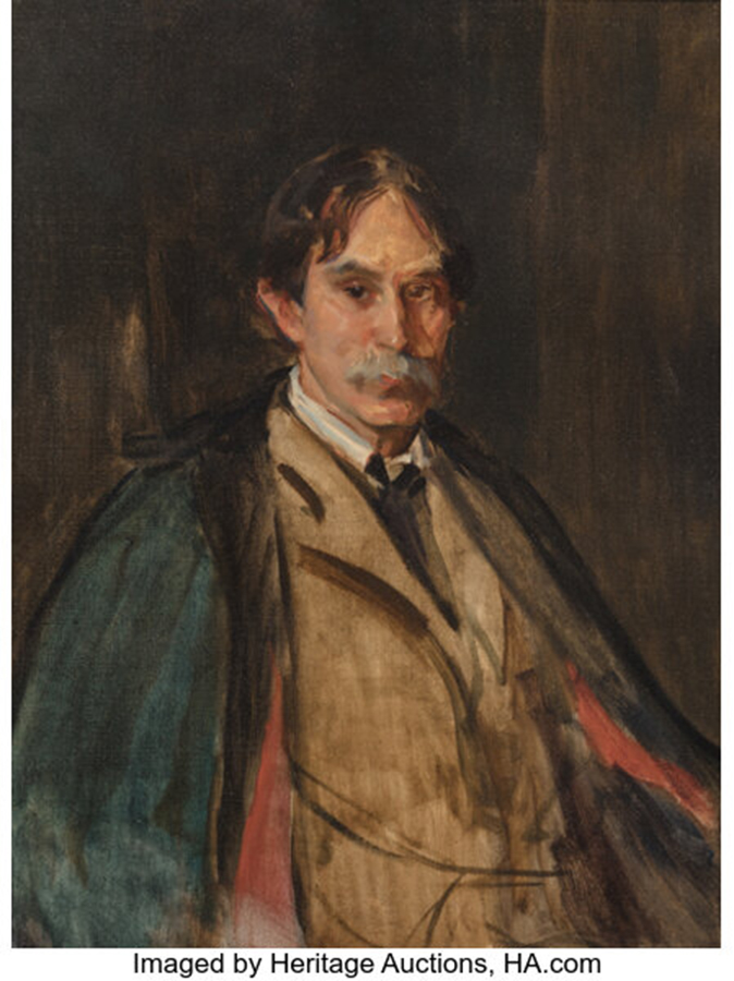 Cecilia Beaux (American, 1855-1942). Portrait of Richard Watson Gilder. Oil on canvas