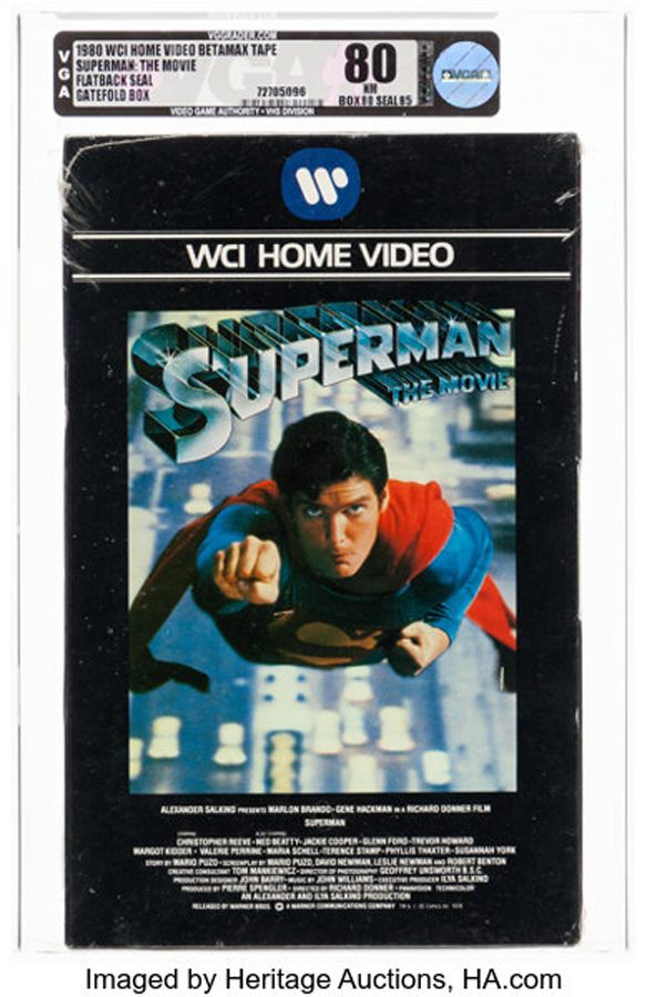 Star Wars Trilogy VHS 1988 - VGA 85 NM+, TRB Flatback-White CBS Fox Watermark, CBS Fox Video