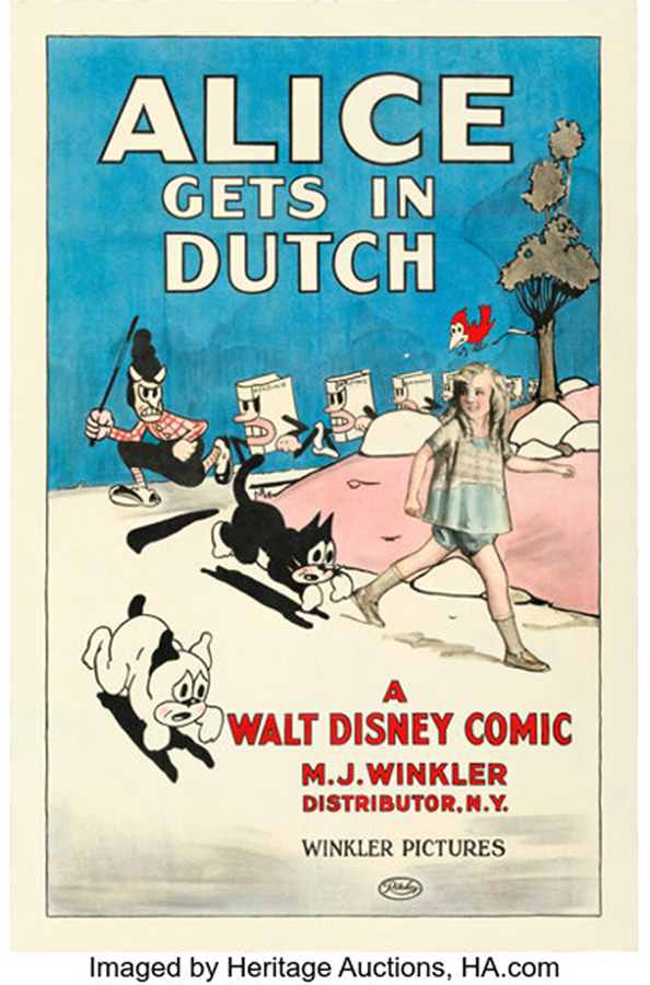 Alice Gets in Dutch (Winkler, 1924). Very Fine- on Linen