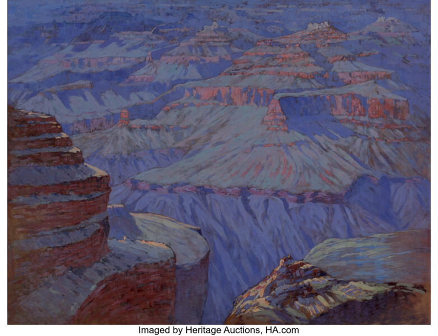 Arthur Wesley Dow (American, 1857-1922) Cosmic Cities, Grand Canyon of Arizona, 1912