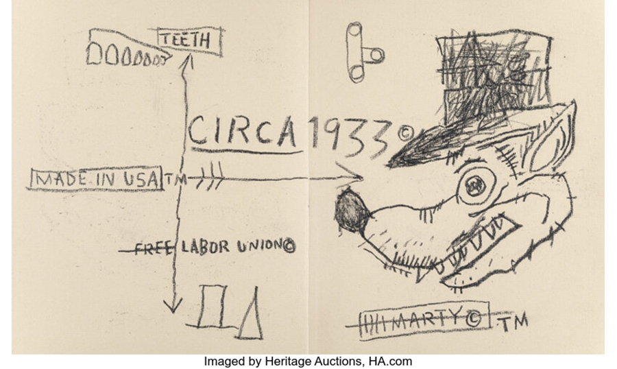 Jean-Michel Basquiat (1960-1988) Untitled (Wolf), 1984