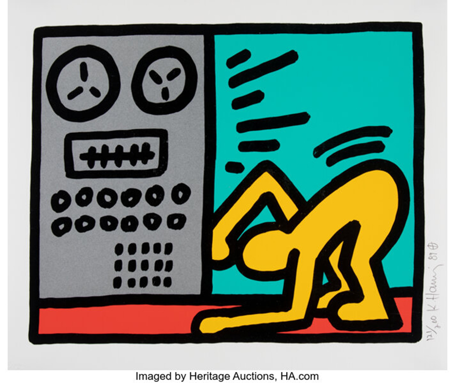 Keith Haring (1958-1990). Pop Shop III, set of 4, 1989 - 1