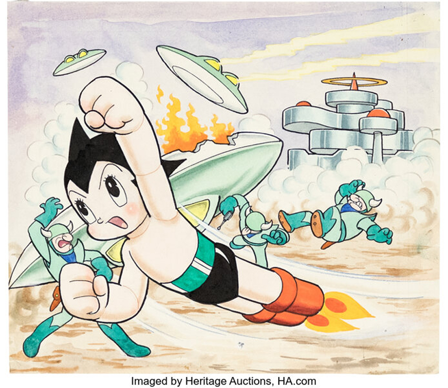 Osamu Tezuka Astro Boy Kamishibai Illustration Original Art (Koide Nobuhirosha, 1963)