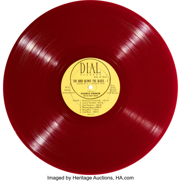 Charlie Parker The Bird Blows the Blues Dark Red Vinyl LP (Dial, 901)