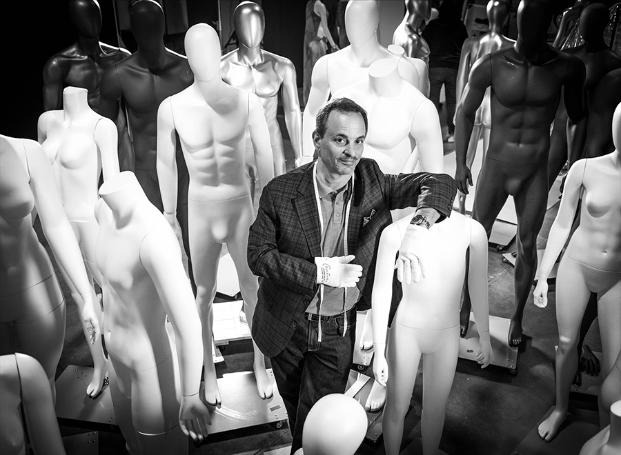 JC with mannequins