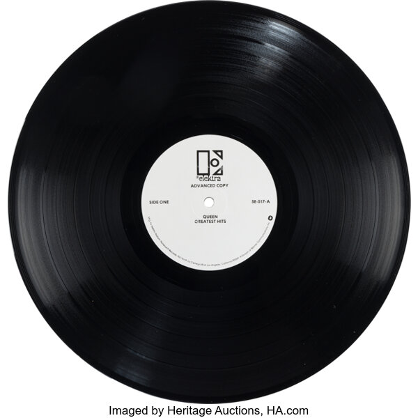 Queen Cancelled Greatest Hits 1980 White Label Pressing Advanced Copy Vinyl LP (Elektra, 5E-517)