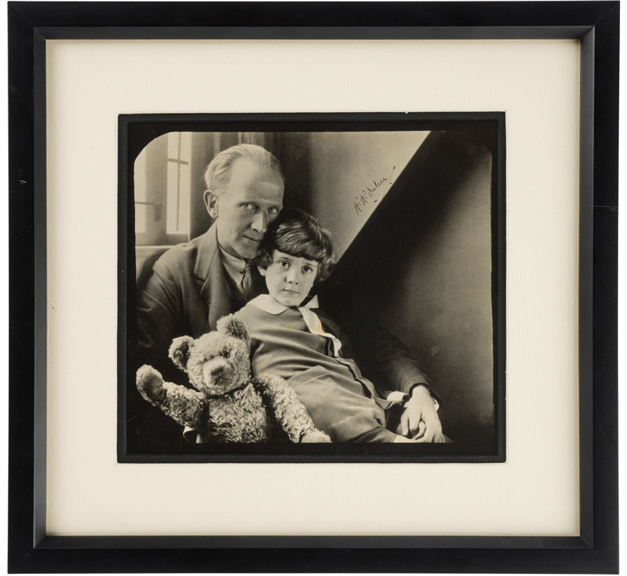 A.A. Milne Signed Photograph by Howard Coster