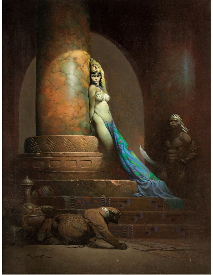 Frazetta’s ‘Egyptian Queen’ from 1969 sold for a record-setting $5,400,000 in a May 2019 Heritage auction. 