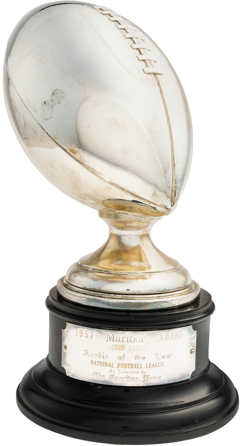 1957 Jim Brown NFL Rookie of the Year Trophy