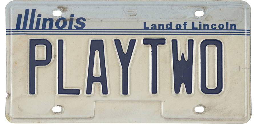Ernie Banks License Plate