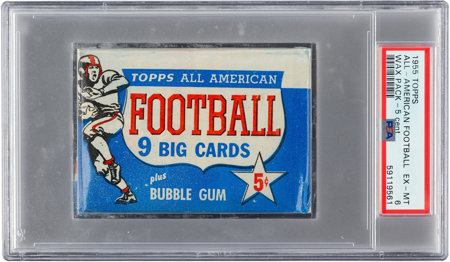 1955 Topps All-American Five-cent Unopened Wax Pack
