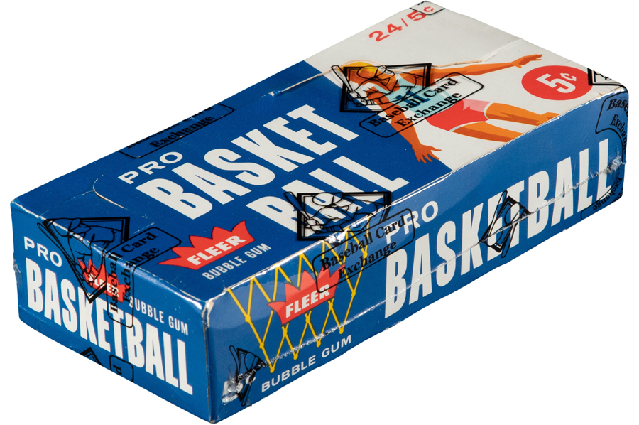 1961-62 Fleer Basketball Wax Box