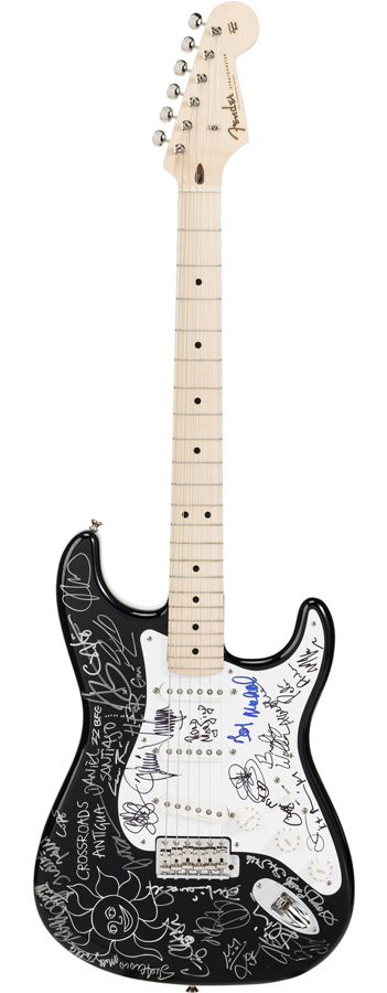 Eric Clapton Concert Signed 2007 Fender Crossroads Antigua Stratocaster