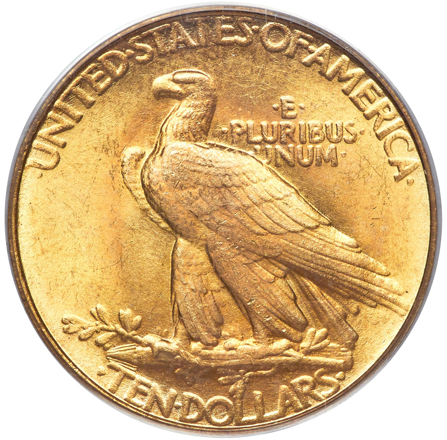 Saint Gaudens 1907 Indian Eagle back