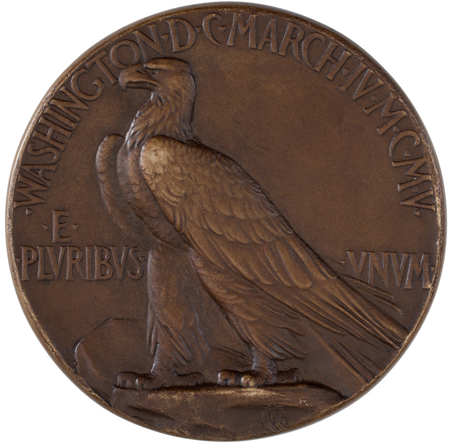 Saint Gaudens Roosevelt Inaugural Medal Front