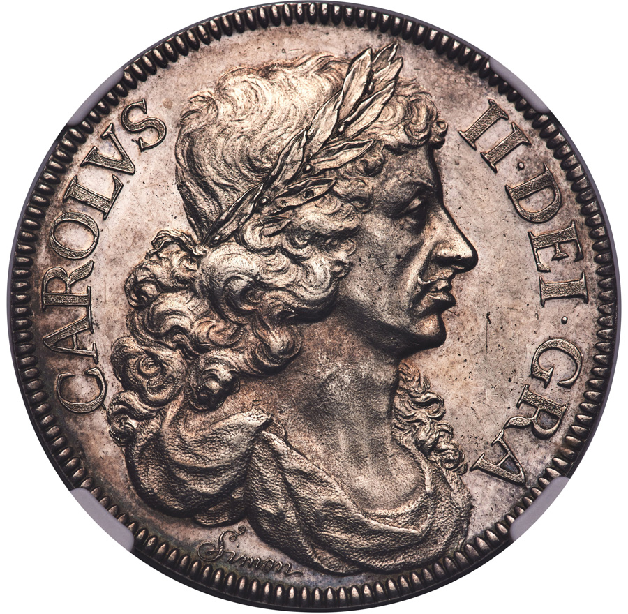 1663 Charles II Crown MS62