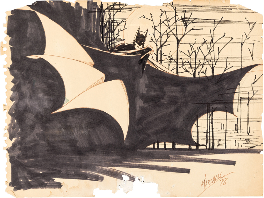 Batman Illustration Original Art