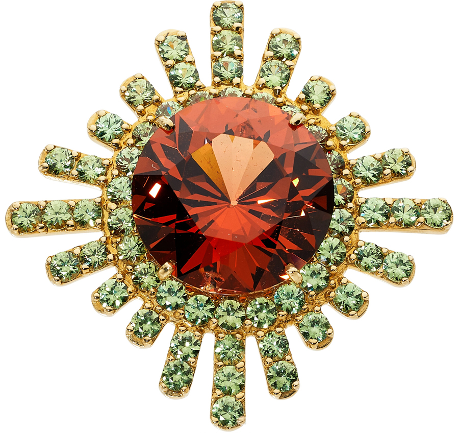 Garnet, Gold Pendant