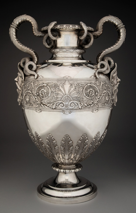 silver urn